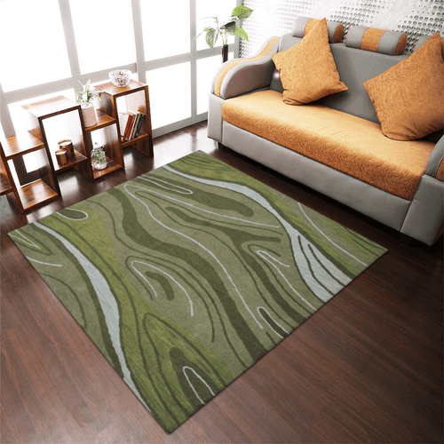 Rugsotic Carpets Hand Tufted Wool Square Abstract-0