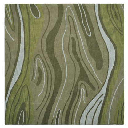 Rugsotic Carpets Hand Tufted Wool Square Abstract