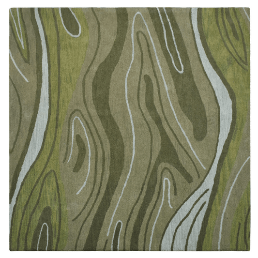 Rugsotic Carpets Hand Tufted Wool Square Abstract