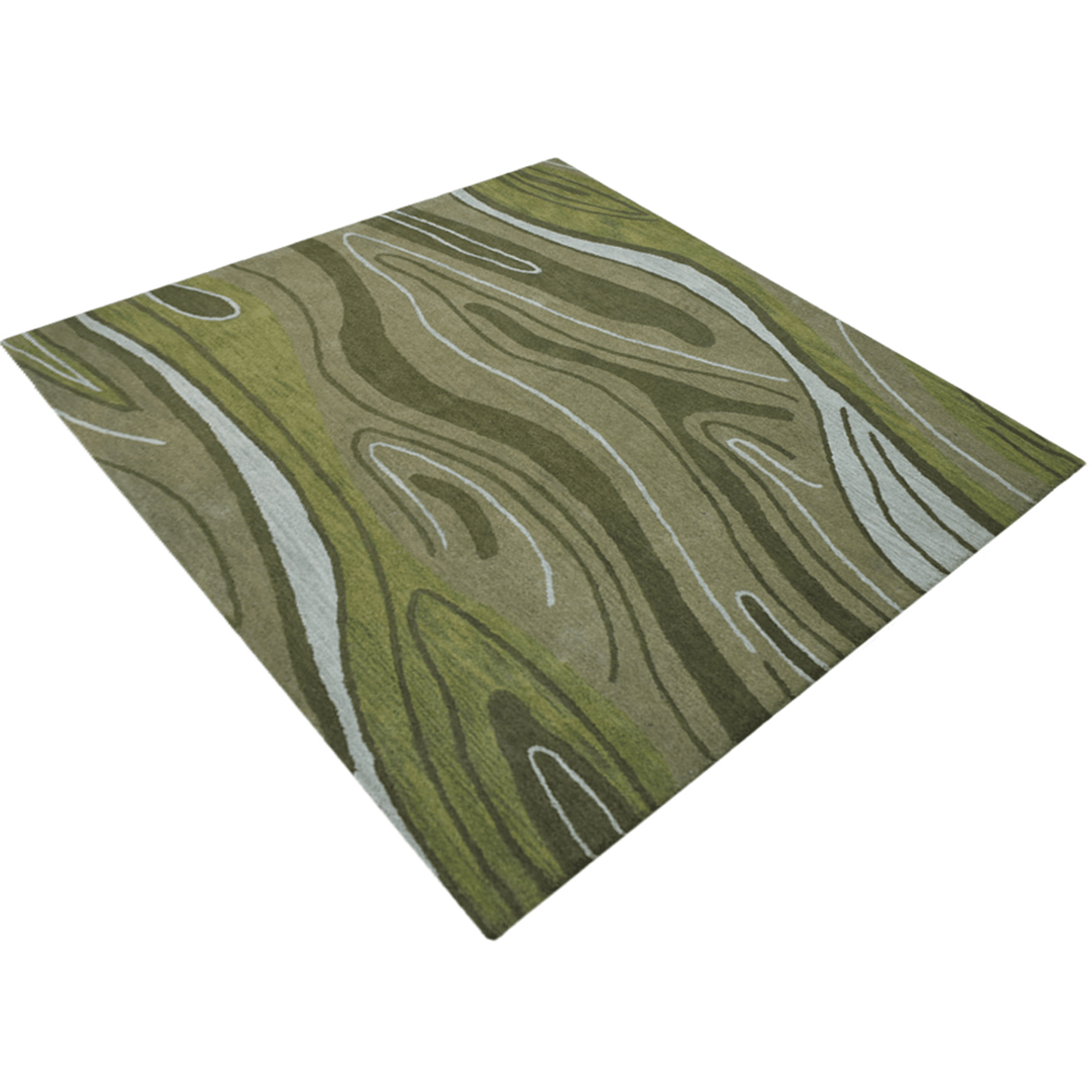 Rugsotic Carpets Hand Tufted Wool Square Abstract